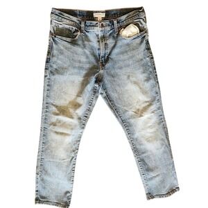 Lucky Brand Mens Jeans Light Wash Straight Leg 36x30 Denim Casual Comfort